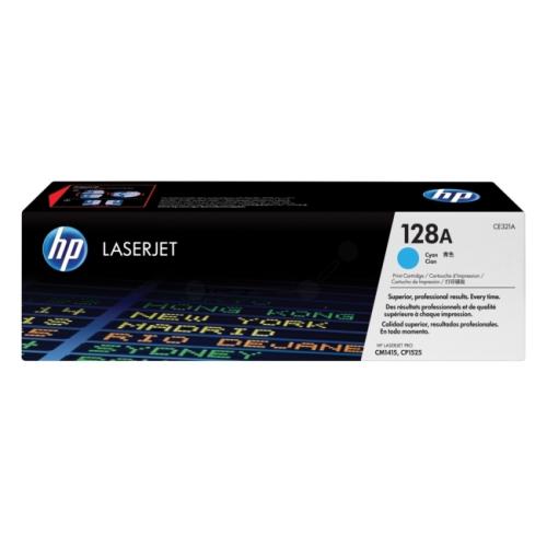 HP toner cartridge CE321A, 128A cyan