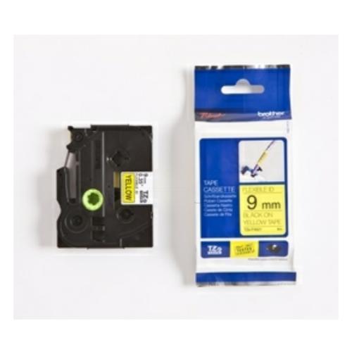 Brother tape TZEFX621 black on yellow, 9mm, flexible laminated