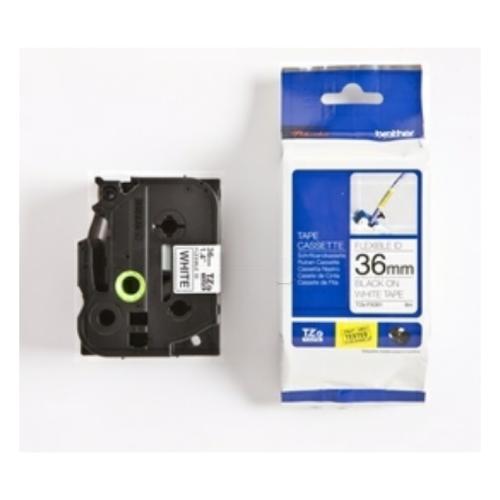 Brother tape TZEFX261 black on white, 36mm, flexible laminated