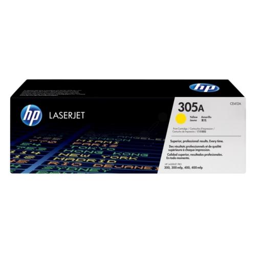 HP toner cartridge CE412A, 305A yellow