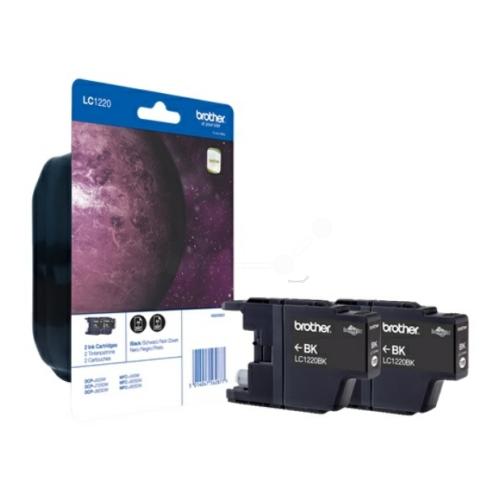 Brother printcartridge LC1220BKBP2DR, LC1220BKBP2 black (Twin Pack)
