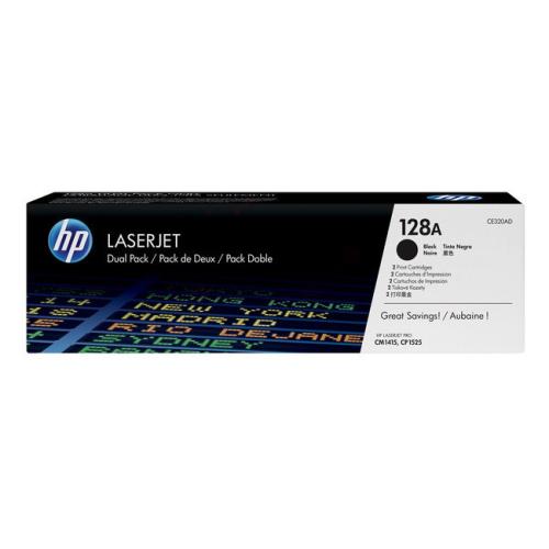 HP toner cartridge CE320AD, 128A black (Twin Pack)