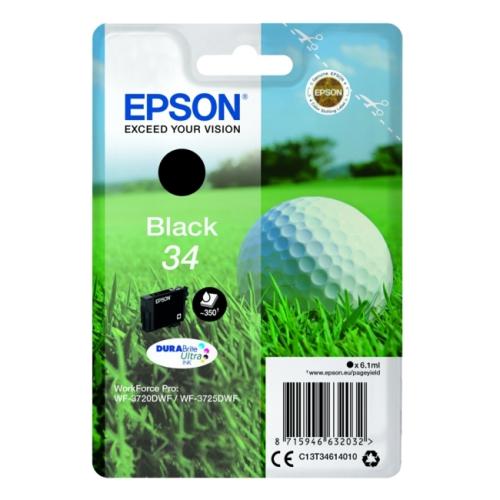 Epson printcartridge C13T34614010, 34 black