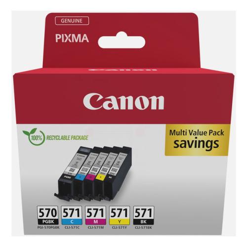 Canon printcartridge 0372C006, PGI570CLI571 black / cyan / magenta / yellow (multipack)