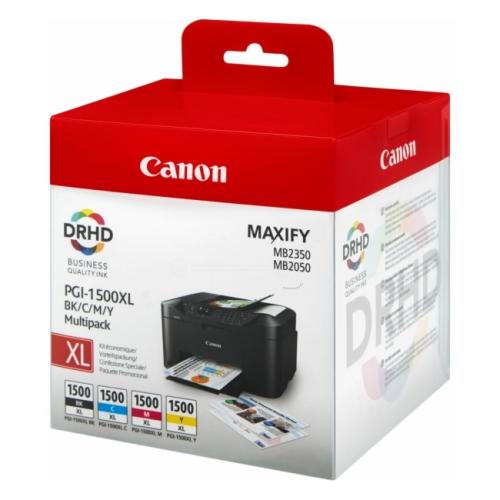 Canon printcartridge 9182B010, PGI1500XLCMYBK black / cyan / magenta / yellow (multipack)
