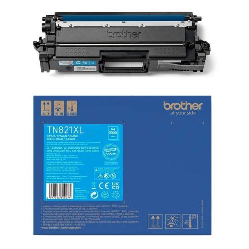 Brother toner cartridge TN821XLC cyan